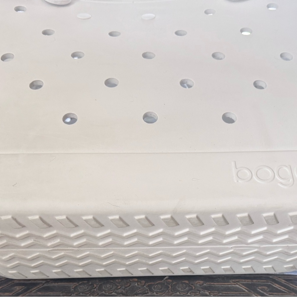 Stylish Authentic White Bogg Tote Bag